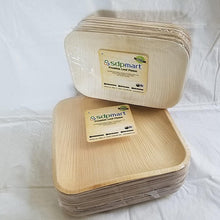 Load image into Gallery viewer, SDPMart Premium Leaf Plates - 10" Square Plates - SDPMart