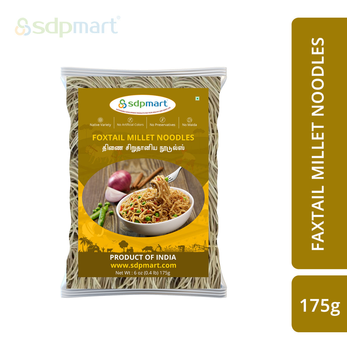 SDPMart FoxTail Millet Noodles 175g – AVMMart