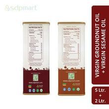 Load image into Gallery viewer, 7 Litre Combo Pack - 5 Litre Peanut Oil & 2 Litre Sesame Oil