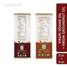 Load image into Gallery viewer, 4 Liter Combo Pack | 2 Liter sesame oil & 2 Liter Peanut Oil
