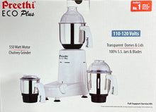 Load image into Gallery viewer, Preethi Eco Plus Mixer Grinder - 3 Jar