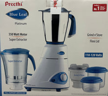 Load image into Gallery viewer, Preethi Blue Leaf Platinum Mixer Grinder - 3 Jar