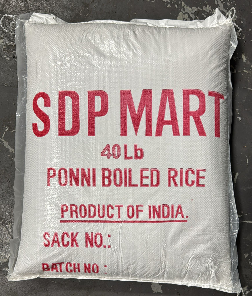 SDPMart Premium Ponni Boiled Rice 
- 40 LBS