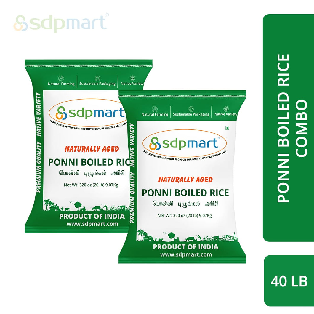 SDPMart Premium Ponni Boiled Rice 
- 40 LBS