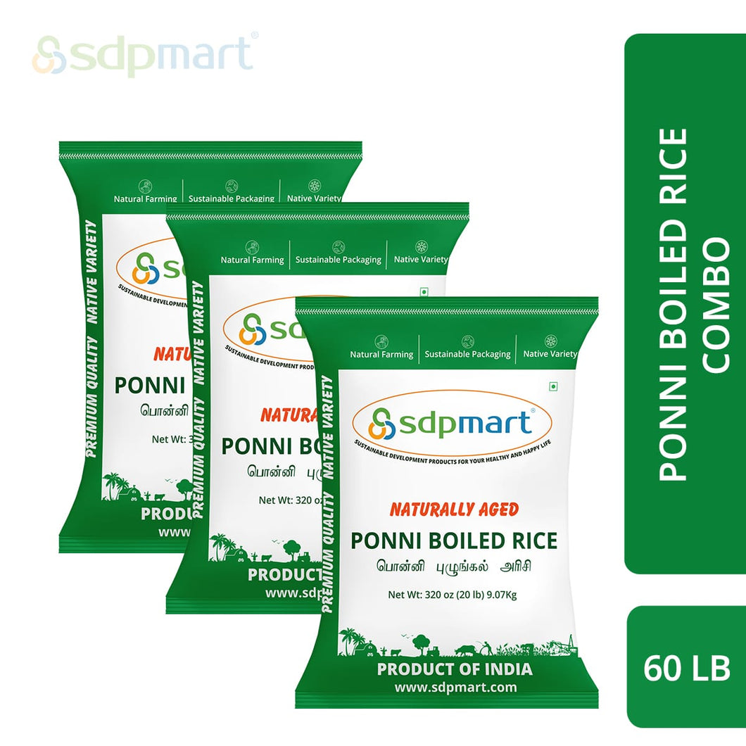SDPMart Premium Ponni Boiled Rice 
- 60 LBS